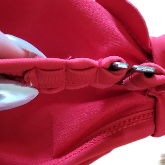 Red High Waisted Bikini with Removable Straps Size Small - Picture 6 of 11